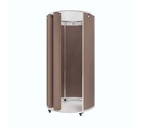 ZGHQHCDRH Vestuario, Probador de Tienda Ropa portátil Simple con riel metálico Tiendas(A)