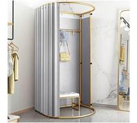 ZGHQHCDRH Vestuario, Probador móvil Cortina de probador Privado portátil vestidor Simple Tienda Ropa guardarropa Personal(Purple,85X82X200CM)