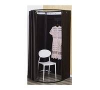 ZGHQHCDRH Vestuario, Tienda de Ropa Probador Vestuario Estable con Cortina sombreado for privacidad Centro Comercial Oficina(H)