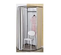 ZGHQHCDRH Vestuario, Tienda de Ropa Probador Vestuario Estable con Cortina sombreado for privacidad Centro Comercial Oficina(C)