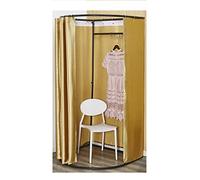 ZGHQHCDRH Vestuario, Tienda de Ropa Probador Vestuario Estable con Cortina sombreado for privacidad Centro Comercial Oficina(I)