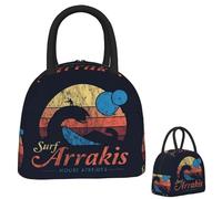 ZGHQHCDRH Visita Arrakis Bolsas de Almuerzo de Ciencia ficción de Surf desgastadas Dune Bolsa de Almuerzo portátil Bolsa de Picnic para Mujer