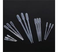 ZGHSWM 100 Uds 500 Uds Laboratorio 1ml 2ml 3ml 3ml-L 5ml 10ml pipeta Pasteur de plástico gotero de Transferencia for Experimento Escolar(3ml 500pcs)