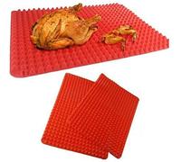ZGHYBD Barbecue Pan Non Stick Fat Reducing Silicone Cooking Oven Mat Baking ,Pyramid Pan Non Stick Fat Reducing Silicone Baking Mat Oven Cooking Baking Tray Sheets