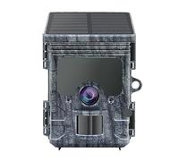 ZGJIAJU Cámara de Caza WiFi Panel Solar Powered Trail Cámara Trampa Visión Nocturna Juego Impermeable Cámaras de Vida Silvestre Claro Fácil