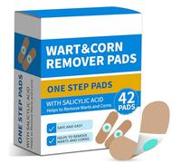 ZGjoib WART - Almohadillas removedoras de maíz para pies, 40% ácido salicílico, removedor de verrugas para dedos de los pies, cuerpo