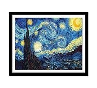 ZGmaxCL Diamond Painting 5D Punto de Cruz Diamante Noche Estrellada Van Gogh Decoracion Cuadros Salon Casa 75x50cm