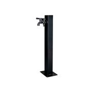 ZGNMK Columna de Agua de Jardín Acero Inoxidable Cuadrada, Columna Agua jardín Grifo de columnas para Exterior, Fuente de Pie para Patio(H 60cm/23.6IN)