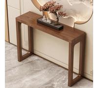 ZGNMK Entryway Console Table, Sofa Tables, Entry Hallway Table with Thicker Desktop, Behind Couch Tables for Hallway Foyer(Walnut,140x30x85CM)