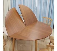 ZGNMK Extensor de Mesa Redondo Plegable sin Patas, Tablero portátil Plegable en Cuatro Partes, Ideal para reemplazar la Superficie de una Mesa, Apto para Interiores(Brown A,170cm/66.9in)