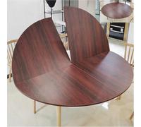 ZGNMK Extensor de Mesa Redondo Plegable sin Patas, Tablero portátil Plegable en Cuatro Partes, Ideal para reemplazar la Superficie de una Mesa, Apto para Interiores(Brown B,200cm/78.7in)