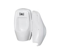 ZGNMK Urinario de Pared de Cerámica para Hombre, Descarga en Cascada con Sensor Inteligente, Urinario Sin Salpicaduras con Carcasa de ABS para Hogar y Comercio