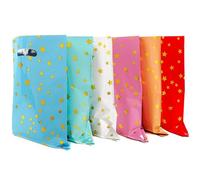 ZGORENDZ Paquete de 48 bolsas de regalo de fiesta, bonitas bolsas de regalo de estrella para niños, cumpleaños, bolsa de regalo de fiesta de plástico a granel para San Valentín, boda