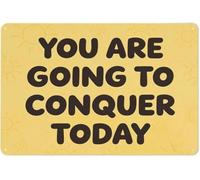 ZGPOSQKZSC Inspirational Sun Metal Tin Sign You Are Going to Conquer Today Wall Decor Motivational Plaque Desk Bedroom 8 X 12 in