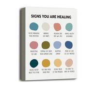 ZGPOSQKZSC Mental Health Wall Art - Set of Therapy Office Decor Posters, Mindfulness & Coping Skills Affirmations for Counseling Room, Home Office (Framed,08x12inch(20x30cm))