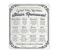 ZGPOSQKZSC Rustic Laundry Stain Removal Metal Sign Blood Wine Grass Ink Guide Tin Wall-Art Farmhouse Weathered For Utility Room 8 X 12 inch