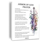 ZGPOSQKZSC Victorious Christian Living Wall Art - Inspirational Prayer & Faith Quotes Canvas Print for Home, Office & Church Decor(Unframed,16x24inch(40x60cm))