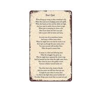 ZGPOSQKZSC Vintage Dont Quit Poem Metal Sign Inspirational Gym Decor Motivational Tin Plaque for Office Classroom Study Room Workshop Encouraging Wall-Art 8 X 12 inch