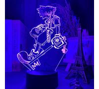 ZGSBT Lámpara De Ilusión 3D Juego De Luz De Noche Led Kingdom Hearts Sora Keyblade Figura Niño Que Cambia De Color Decoración De La Habitación De Los Niños Lámpara Sora Mesita De Noche