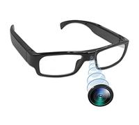 ZGSZ Gafas Cámara Espía, Gafas sin Agujero Cámara Oculta HD 1080P Deportiva Minicámara Espía con Soporte de Grabación de Vídeo/Tomar Foto/Vídeo para Interiores y Exteriores