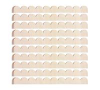 ZGUZMCMK 10 Piezas Moldura Borde Ondulado Listón Decorativo Madera Natural Unfinished Apto para Pintar Instalación Simple Adecuado para Puertas Ventanas Marcos, 40 Cm X 4 Cm X 0.25