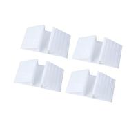 ZGUZMCMK 4 Piezas Base Triangular Refuerzo Valla Mascotas Pie Estabilizador Puerta Configurable Material PP Resistente Adecuado para Pasillos Dormitorios Escal, Blanco