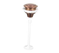 ZGUZMCMK Botón de Descarga para Inodoro Pulsador Único Redondo Universal Pieza de Repuesto para Tanque Instalación Simple en Material Pp Adecuado para Baños, Oro Rosa