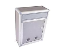 ZGUZMCMK Buzón de Aluminio con Llave para Cartas Revistas Periódicos Y Mensajes Capacidad Amplia Resistente Al Óxido Adecuado para Edificio Comunidad Apartamen, BF035 Entrada frontal