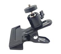 ZGUZMCMK Clip Clamp Holder Abrazadera Compacta Duradera con Mini Cabezal de Bola Articulado Tornillo Universal Superficie Estable Apta para Fotografía Escritor, Sin Soporte para Teléfono