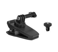 ZGUZMCMK Clip para cámara de acción, soporte para visera solar, rotación universal de 360°, accesorios de 1/4, adaptador de correa para mochila, soporte de clip para montar