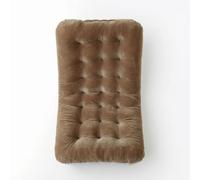 ZGUZMCMK Cojín para Silla de Oficina Cojín Asiento Respaldo Antideslizante Acolchado Estilo Capitoneado Que Reparte el Relleno Adecuado para Oficina Estudio, Marrón Café, 45 80cm