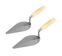 ZGUZMCMK Juego de 2 Llanas para Albañilería Y Hormigón, Herramienta de Acero Al Carbono, Mango Ergonómico Y Mango de Madera Resistente para Colocar Azulejos, T, 2505t200