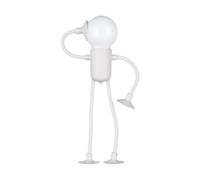 ZGUZMCMK Lámpara Nocturna Deportiva para Mesa con Figura Divertida Y Succión Versátil Luz Cálida Material PP Adecuada para Dormitorio Regalo Pasill, Blanco