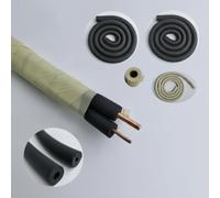 ZGUZMCMK Manga Aislante para Aire Acondicionado Envoltura para Tubos Protector Externo Capa Impermeable Espuma de Caucho con , Juego universal de 3 HP (aproximadamente 5.4 metros)