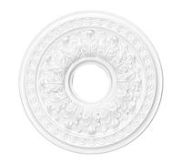 ZGUZMCMK Medallón de Techo Tipo Francés Placa Ornamentada para Lámpara Suspendida Material PU Fácil Instalación Recomendado para Ambientes Modernos, Diámetro 30 cm