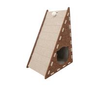 ZGUZMCMK Rascador para Gato Almohadilla Triangular de Fieltro Resistente Tablero Interactivo Cama Nido Protector de Muebles Adecuado para Gatos Interiores, MarrÓn
