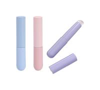 Zgwansui 3 brochas de silicona suave con cubierta, aplicador de maquillaje portátil para bálsamo labial, aplicador de máscara de labios reutilizable para mujer, lápiz labial, brillo y tinte de labios,