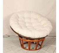 ZGWRYI CojíN for Silla Papasan CojíN Redondo Acolchado Grueso for Silla, Columpio De Nido De Huevo Suave, CojíNes De Asiento Acogedor, Hamaca Relajante Interiores Exteriores(Beige,90cm)