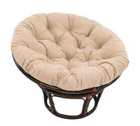 ZGWRYI CojíN for Silla Papasan CojíN Redondo Acolchado Grueso for Silla, Columpio De Nido De Huevo Suave, CojíNes De Asiento Acogedor, Hamaca Relajante Interiores Exteriores(Khaki,90cm)