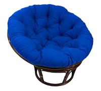 ZGWRYI CojíN for Silla Papasan CojíN Redondo Acolchado Grueso for Silla, Columpio De Nido De Huevo Suave, CojíNes De Asiento Acogedor, Hamaca Relajante Interiores Exteriores(Navy Blue,90cm)