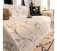 ZGWRYI Funda de Sofá Lavable y Transpirable para Todas Las Estaciones,Antideslizante y Resistente Al Desgaste,Colcha Multiusos para Sofas,FáCil de Limpiar(J2 Brown,180x280cm)