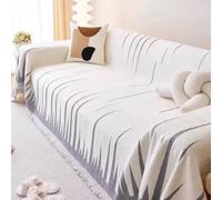 ZGWRYI Funda de Sofá Lavable y Transpirable para Todas Las Estaciones,Antideslizante y Resistente Al Desgaste,Colcha Multiusos para Sofas,FáCil de Limpiar(B3 Gray,180x320cm)