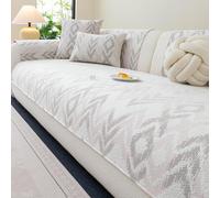 ZGWRYI Funda De Sofá Verano Refrescante Antideslizante, Funda Sofa Universal Cubre Canape Sofa Cover - Cómodo Material de Seda Hielo - Diseño Transpirable(Pinkish Gray,70x210cm)