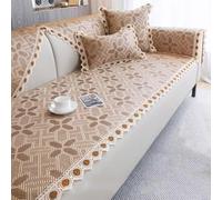 ZGWRYI Funda Sofa 3 Plazas, Fundas Sofa Antideslizantes Tejido de Ratán, Lavables a Máquina Aptas for Sofás de 1/2/3/4 Plazas y Sofás con Sección Chaise Longue(Style A,80x120cm)