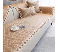ZGWRYI Funda Sofa 3 Plazas, Fundas Sofa Antideslizantes Tejido de Ratán, Lavables a Máquina Aptas for Sofás de 1/2/3/4 Plazas y Sofás con Sección Chaise Longue(Style D,60x180cm)