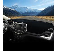 ZGXNE Funda para salpicadero para Jeep Cherokee KL 2014 2015 2016 2017 2018 2019 2020 2021,Accesorios para salpicadero,Antideslizante Protectora Parasol,Tapete de Franela para salpicadero,A/Black