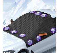 ZGXNE Protector para Parabrisas para BMW 5 Series G31 Touring 2017-2023,Protector Parabrisas Hielo Nieve,Funda Plegable Parabrisa Delantero,Nieve,Hielo,Escarcha,Protección UV,A/Black