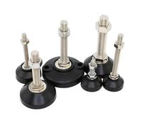 ZGXNYI 4PCS/Lot Reinforced Nylon Adjustable Levelling Feet Floor Protector Antiskid Fixed Foot Cups Non Skid Base Leg(D50 x M12x100mm)