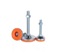 ZGXNYI 80mm Base Heavy Duty Fixed Adjustable Legs M12 M14 M16 M20 Non-Skid Lathe Foot Cups Articulated Leveling Feet(80xM12x120mm)