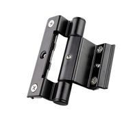 ZGXNYI Bisagra De Ventana Bisagra de Ventana de PVC de aleación de Aluminio abatible de 90 mm Bisagras Plegables abatibles Negras Ocultas Bisagras De Acero Inoxidable(Black)